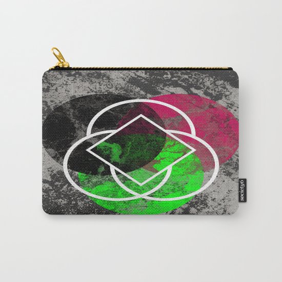 Textured Trio - Abstract, Geometric, Textured Artwork Carry-All Pouch