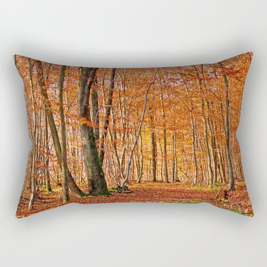 Autumn in the forest Rectangular Pillow