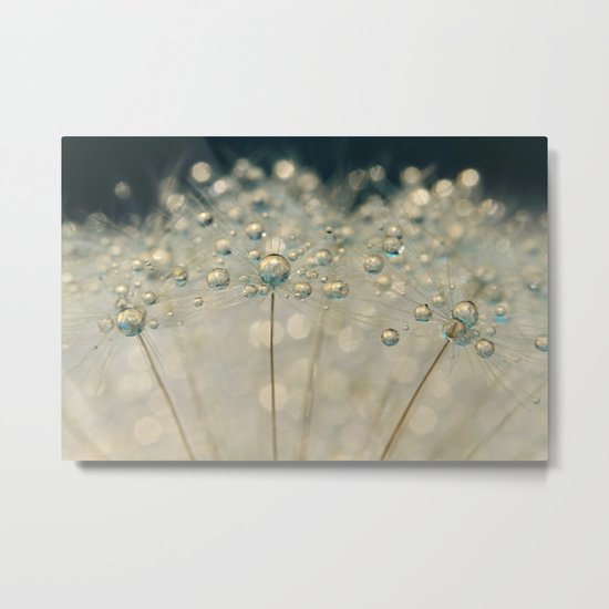 Midnight Blue Dandy Sparkle Metal Print