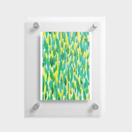 Green and Gold Fields Floating Acrylic Print