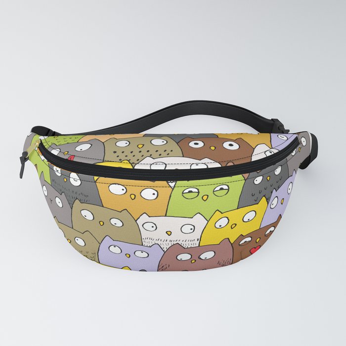 Cat among owls Fanny Pack
