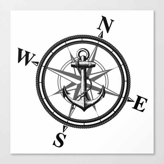 Nautica BW Canvas Print