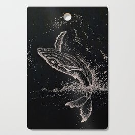 DotWork Humpback Whale Illustration Original Art Print Sticker Cutting Board