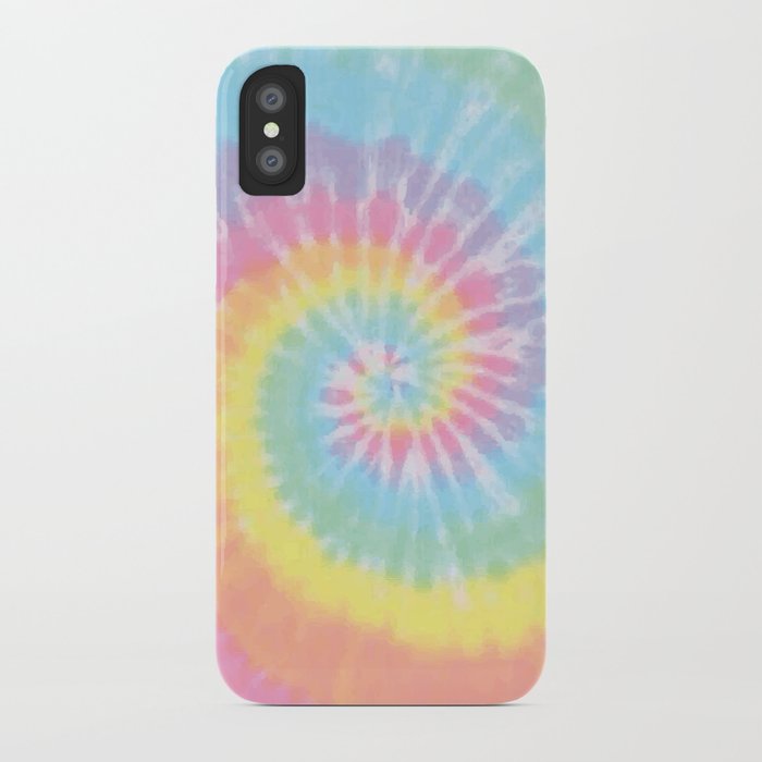 pastel tie dye iphone case