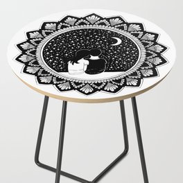 Black mandala  Side Table