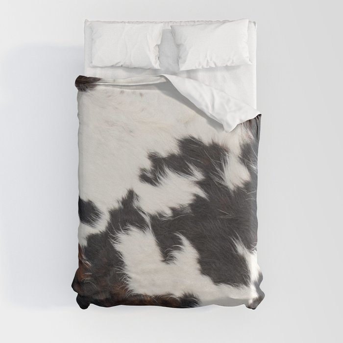 Brown Cowhide Duvet Cover