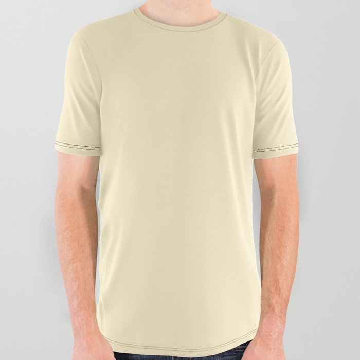 Whisper Yellow All Over Graphic Tee