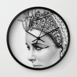 Elizabeth Taylor Cleopatra Portrait Wall Clock