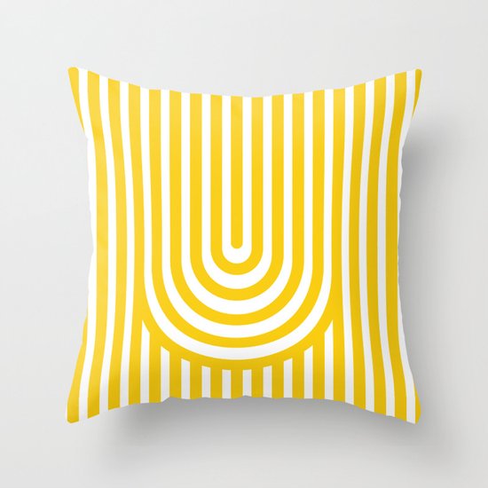 U, Throw Pillow