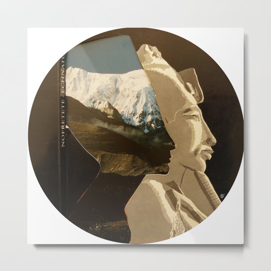 Nofretete & The Mountains behind Metal Print
