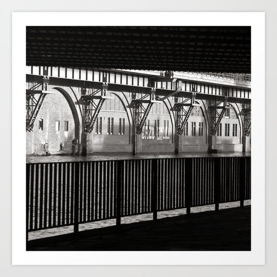 Jannowitzbruecke - Berlin - B&W Art Print