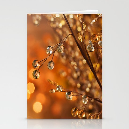 Sparkles in Gold Stationery Cards