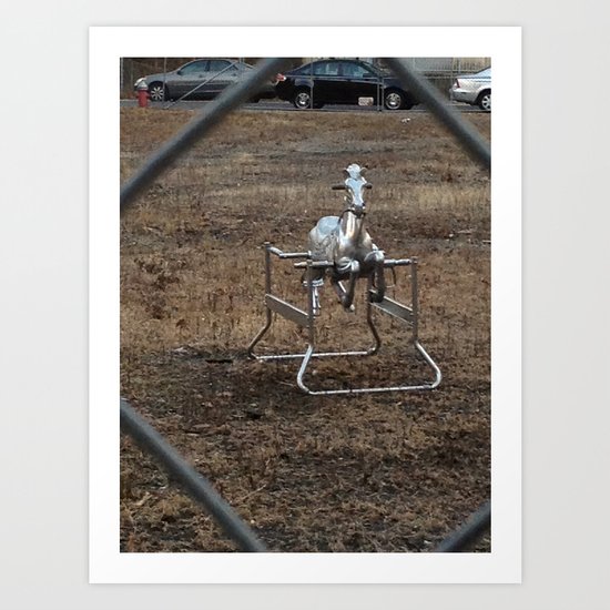 The Silver Hobby Horse 3 Art Print