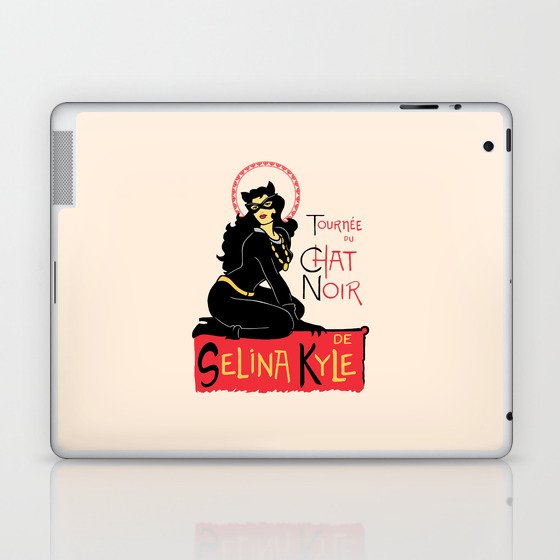 Black Cat Selina Laptop & iPad Skin
