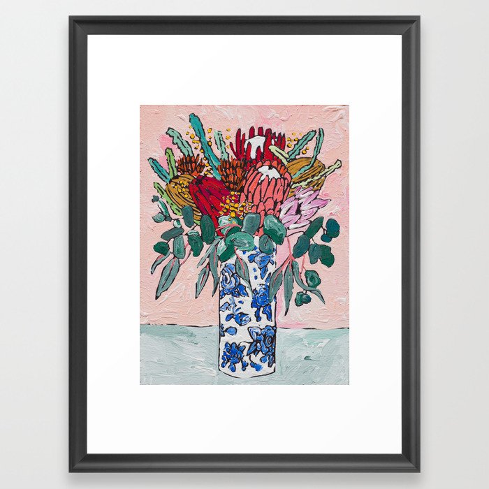 Australian Native Bouquet of Flowers after Matisse Framed Art Print