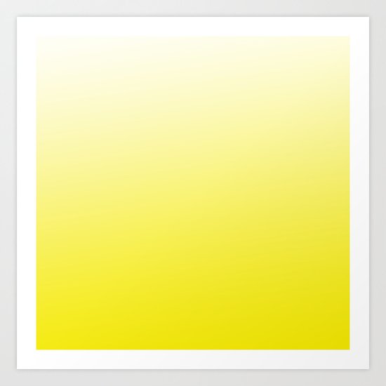 Simply sun yellow color gradient - Mix and Match with Simplicity of Life Art Print