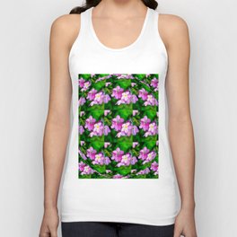 Forget Me Not pattern Unisex Tank Top
