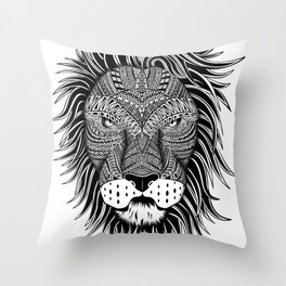 Ethnic Lion Throw Pillow