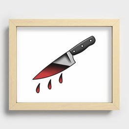bloody knife Recessed Framed Print