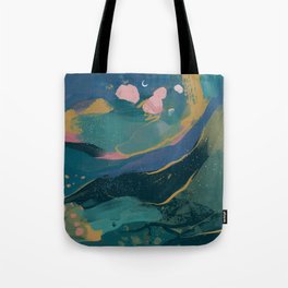 "You Are Worthy" Midnight Background Tote Bag