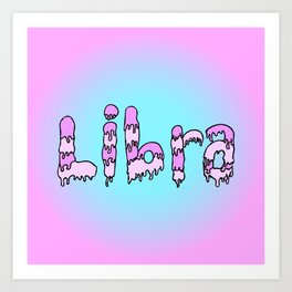 Lying Libra - Type Art Print