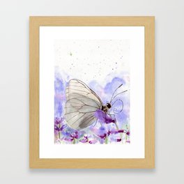 Butterfly close-up Framed Art Print