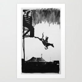 Sonora and Her Diving Horse Art Print
