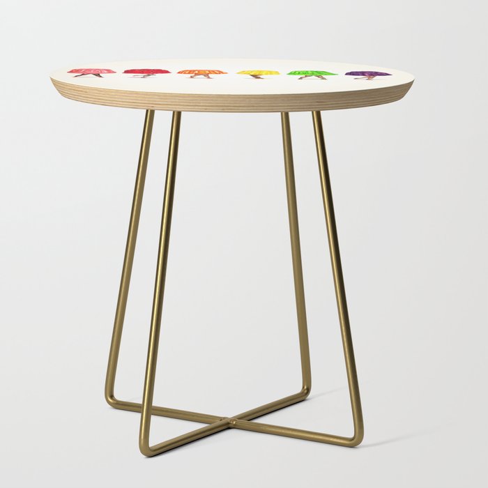 Rainbow Jello Pin-Ups Side Table