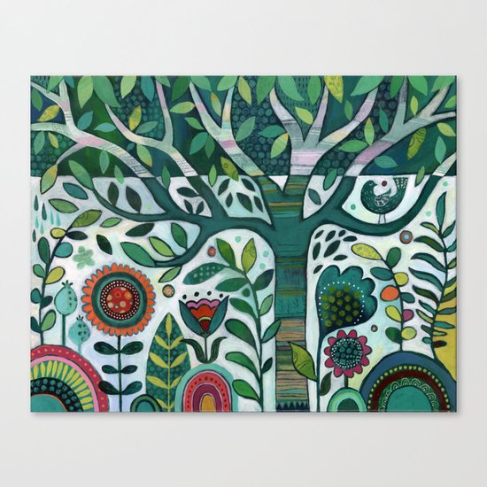 Leafy Garden Canvas Print