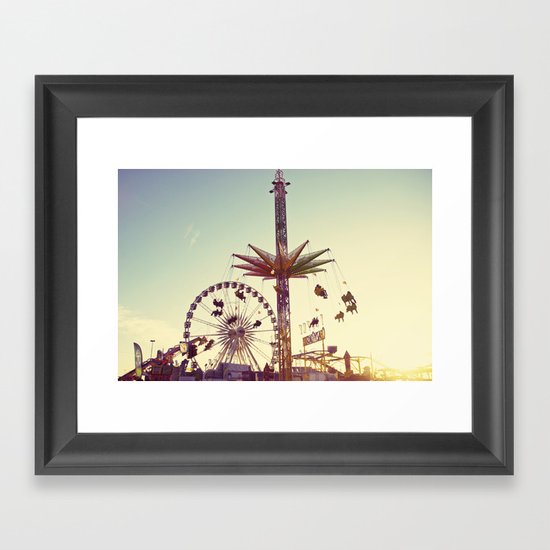 Golden Hour at the Carnival Framed Art Print