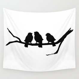 Three Little Birds Wall Tapestry