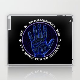 Me & Paranormal You - James Roper Design - Palmistry (white lettering) Laptop & iPad Skin