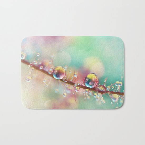 Rainbow Smoke Drops Bath Mat