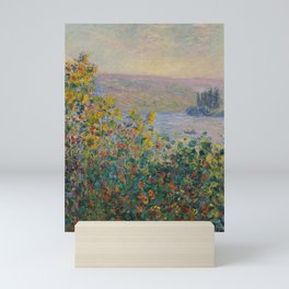 Flower Beds at Vetheuil by Claude Monet Mini Art Print