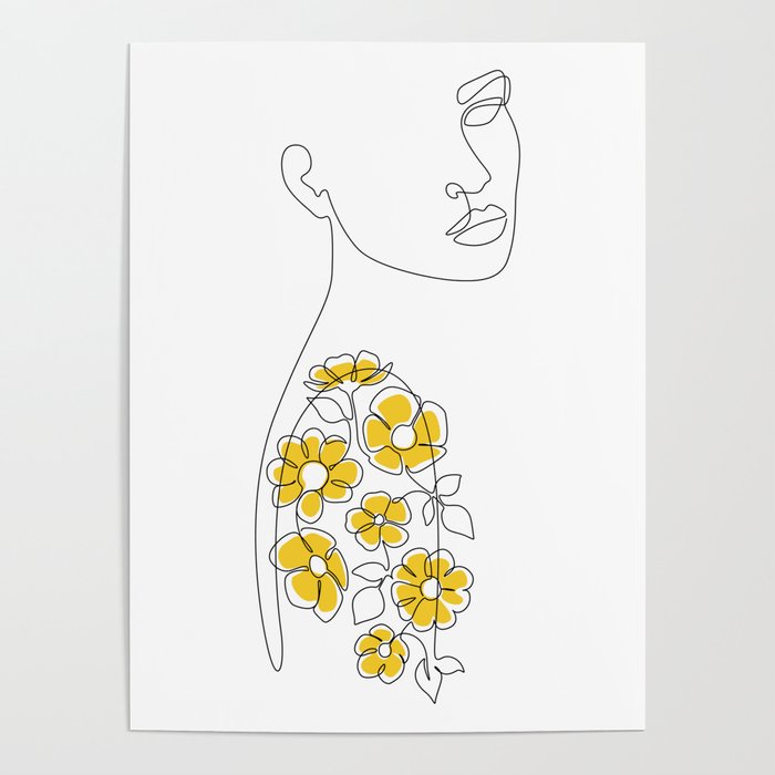 Mustard Sleeve Poster