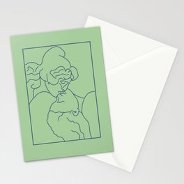 the lovers  Stationery Cards