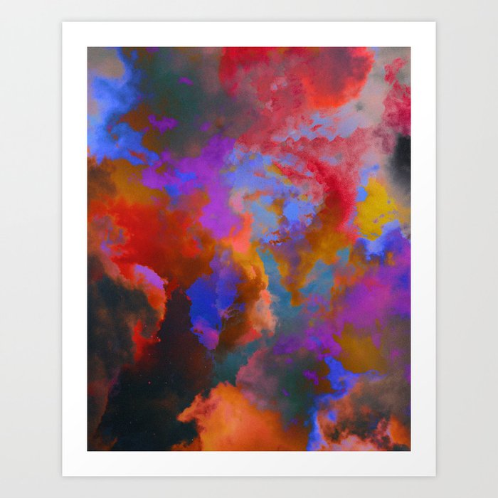 Colorful clouds in the sky V Art Print