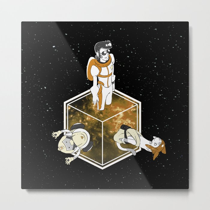 Space Dandy - Welcome to Dimension X Metal Print