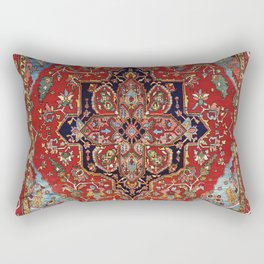Heriz  Antique Persian Rug Print Rectangular Pillow