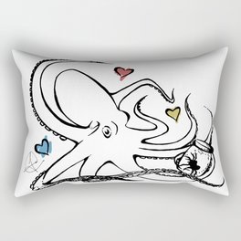 The Octopus Fell in Love with the Spider Rectangular Pillow