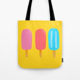 Ice Pops Yellow Tote Bag