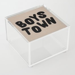 Boystown Linen Brown Acrylic Box