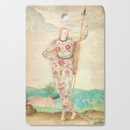 A Young Celtic Tattooed Warrior Daughter Of The Picts By Jacques Le Moyne Cutting Board