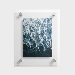 White Splash in a Wave Floating Acrylic Print