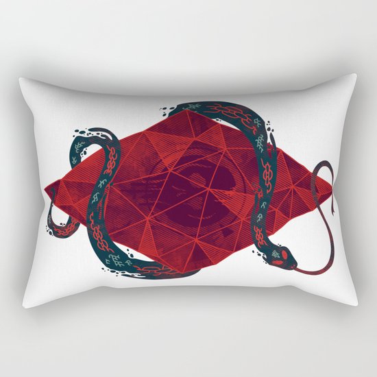 Scarlet Crystal Rectangular Pillow