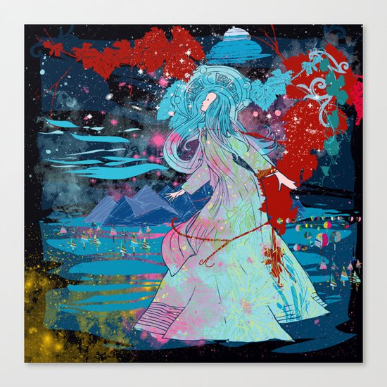 under the stars Canvas Print