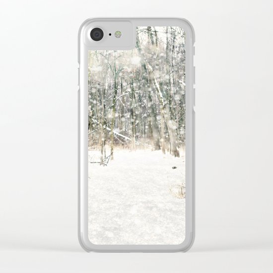 Winter Woods Clear iPhone Case