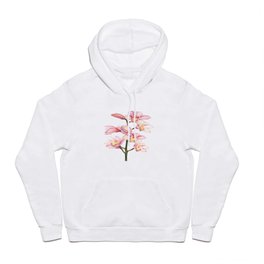 The Orchid, A Realistic Botanical Watercolor Painting Hoody