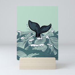 Whale tail Mini Art Print