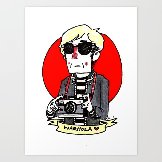 Warhol Doodle Art Print